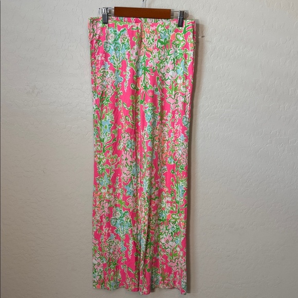 Lilly Pulitzer Georgia May Elastic Waist Pull On Palazzo Pants Size XS - Picture 3 of 6